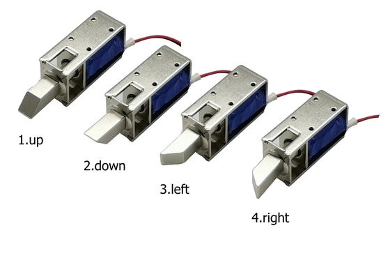 U1054-1D-B Serratura a solenoide per armadietto di stoccaggio, corsa 10mm, Classe di isolamento B, Elettrodeposizione
