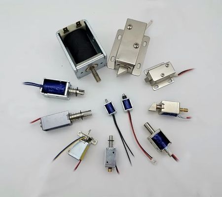 Elettromagnete a spinta/trazione mini con corsa da 3mm, alimentazione DC, accettazione OEM/ODM, 0415-2, 5V 6V 12V 24V