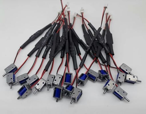 Elettromagnete a spinta/trazione mini con corsa da 3mm, alimentazione DC, accettazione OEM/ODM, 0415-2, 5V 6V 12V 24V