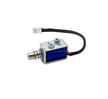Solenoide a trazione e spinta di piccole dimensioni con struttura a telaio aperto e fori di montaggio per una facile installazione