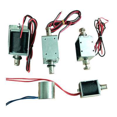 Solenoide lineare a corsa lunga 24v Dc 45N Forza Forte Tira Spingi Solenoide tubolare per tornello