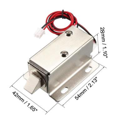 Serratura per armadietto di sicurezza elettrico a telaio aperto 12v DC Controllo elettrico Solenoide Express Parcel Locker Serratura elettromagnetica 24v
