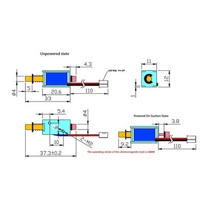 U1054s-2-001 Serratura elettromagnetica / Solenoide / Accessori per armadietti con serratura intelligente / Solenoide push-pull